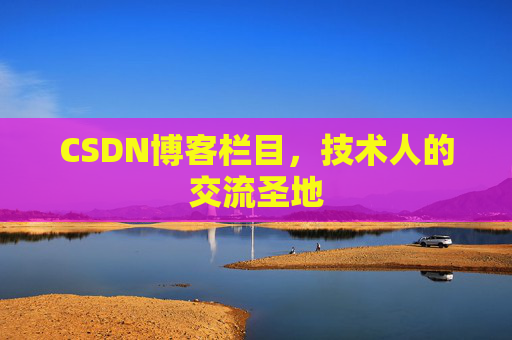 CSDN博客栏目，技术人的交流圣地
